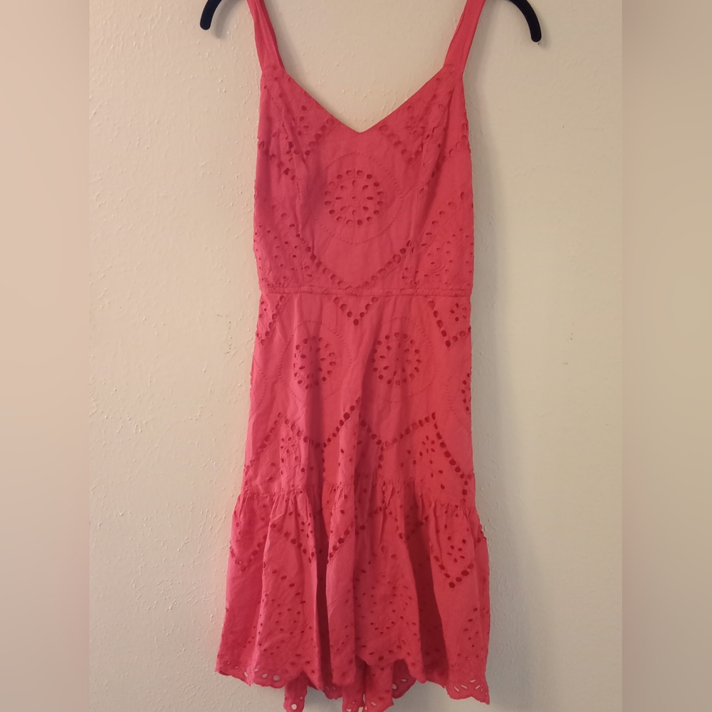 Japna Pink Midi Sundress V-Neck Tiered
